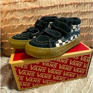 Checkered Velcro Vans